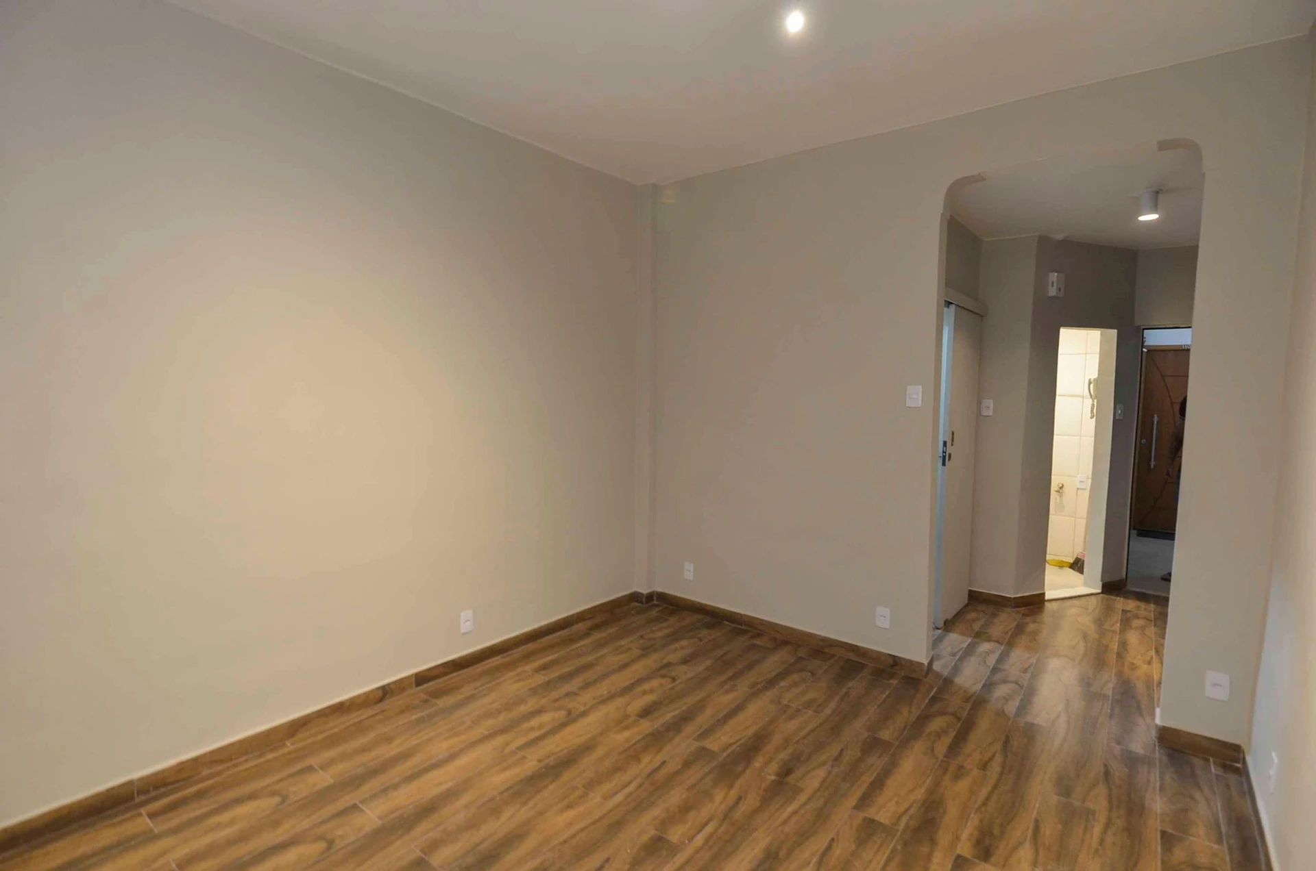 One-bedroom apartment with wood or laminate floors — photo 9