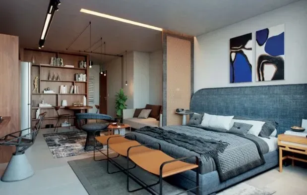 Studio mobiliado, 36 m², com máquina de lavar — photo 3