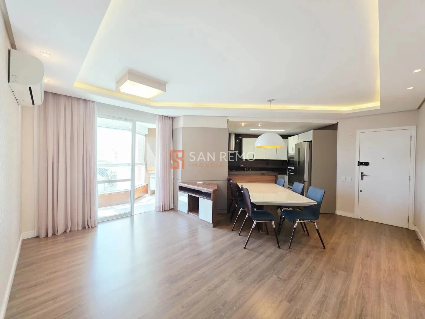 2-bedroom apartment in a building with a gym
