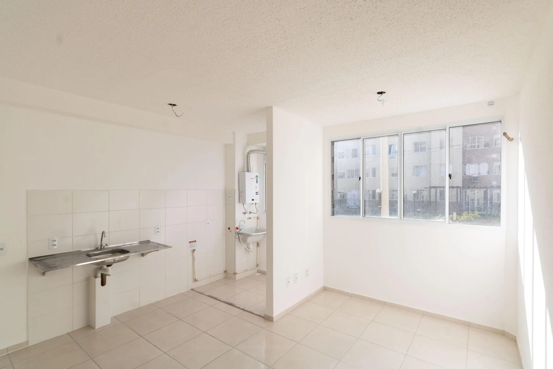 2-bedroom apartment in a building with a gym