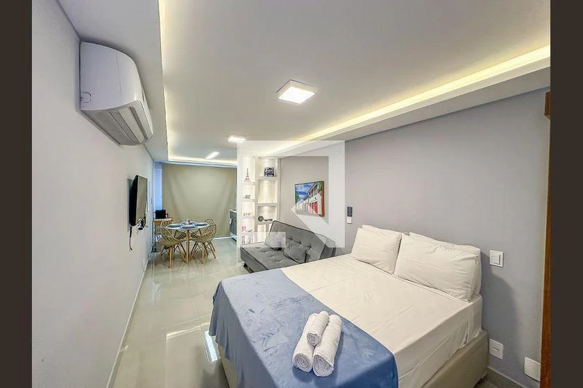 Monoambiente amueblado, 33 m², con lavadora