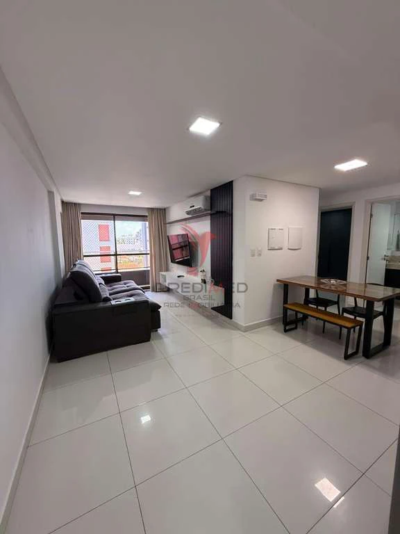 Furnished 2-bedroom apartment with an open-plan kitchen