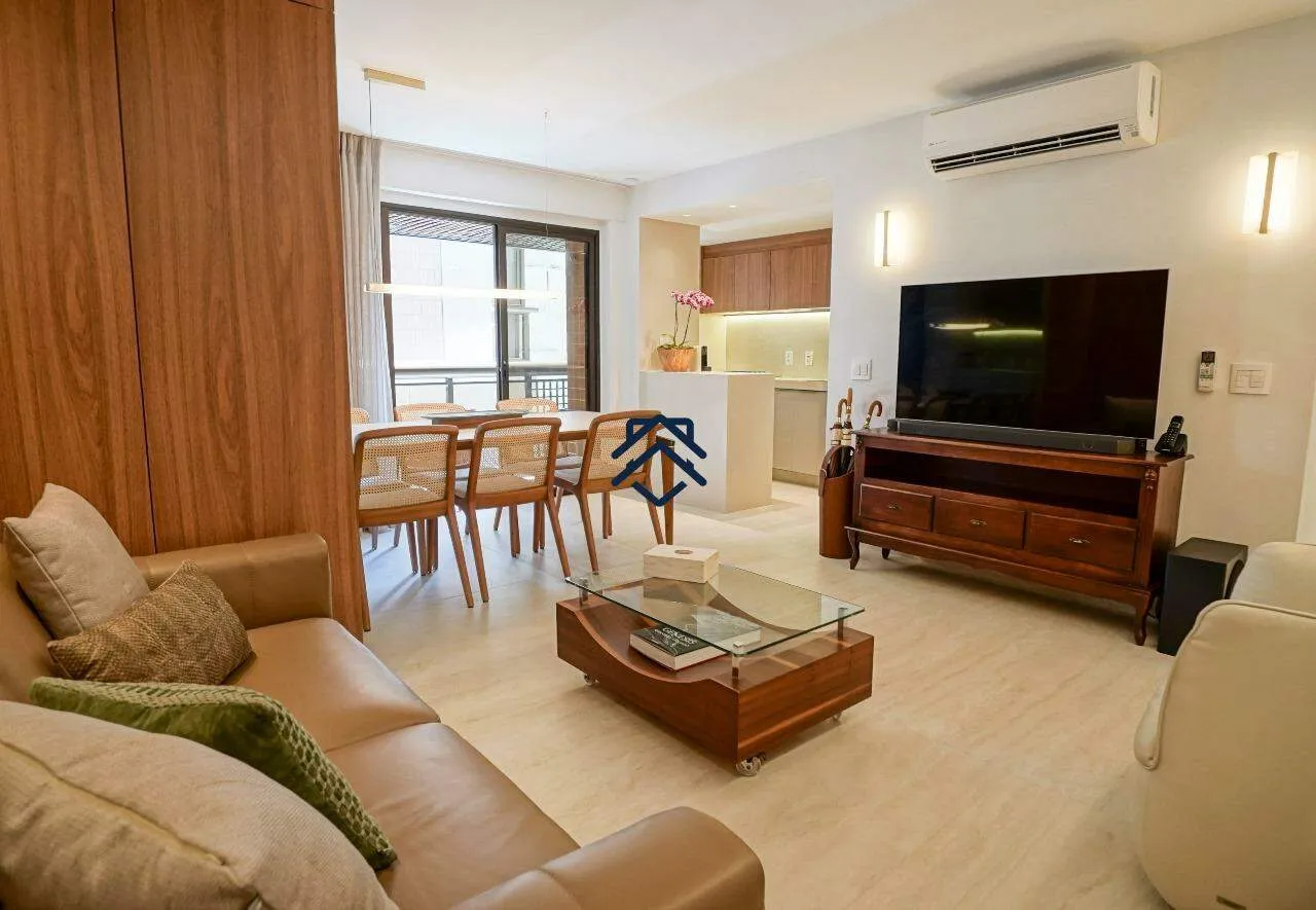 Furnished apartment with 2 bedrooms and a balcony