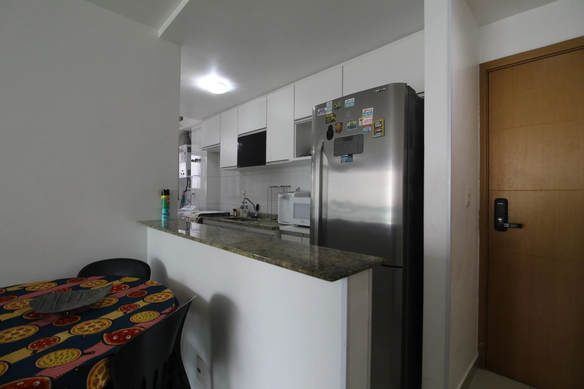 Glass-enclosed balcony in a 3-bedroom apartment, 77 m² — photo 52