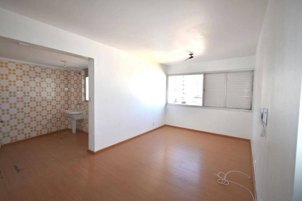 One-bedroom apartment with wood or laminate floors