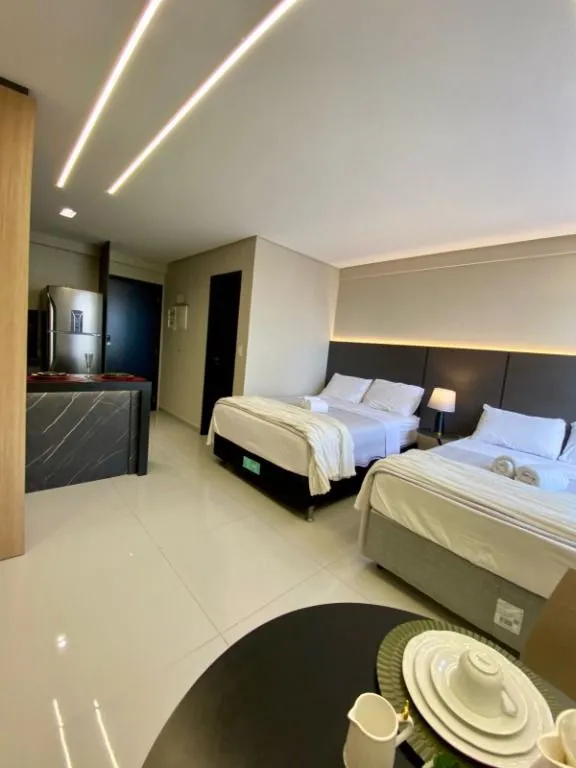 One-bedroom apartment with floor-to-ceiling windows