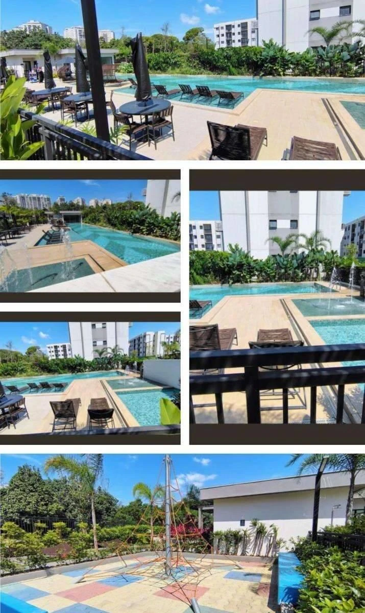 2-bedroom apartment in a building with a gym