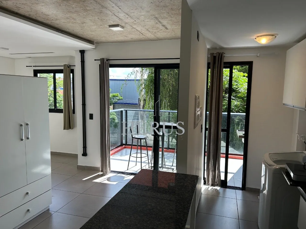 Apartamento de 1 quarto com varanda e churrasqueira — photo 4