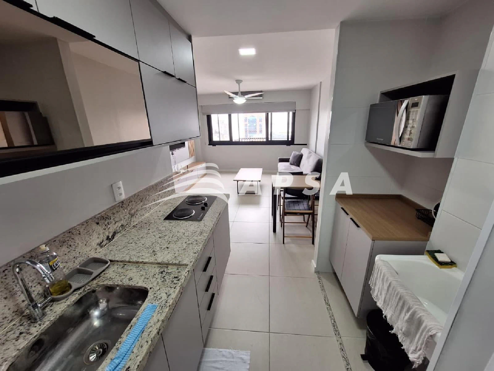 Furnished 1-bedroom apartment with open-plan kitchen 64 m² — photo 11