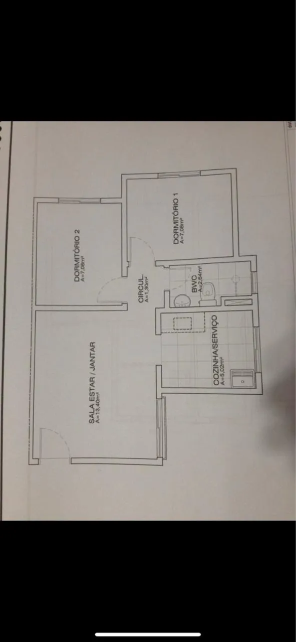 Apartamento sem mobília com 2 quartos e mini-cozinha — photo 13