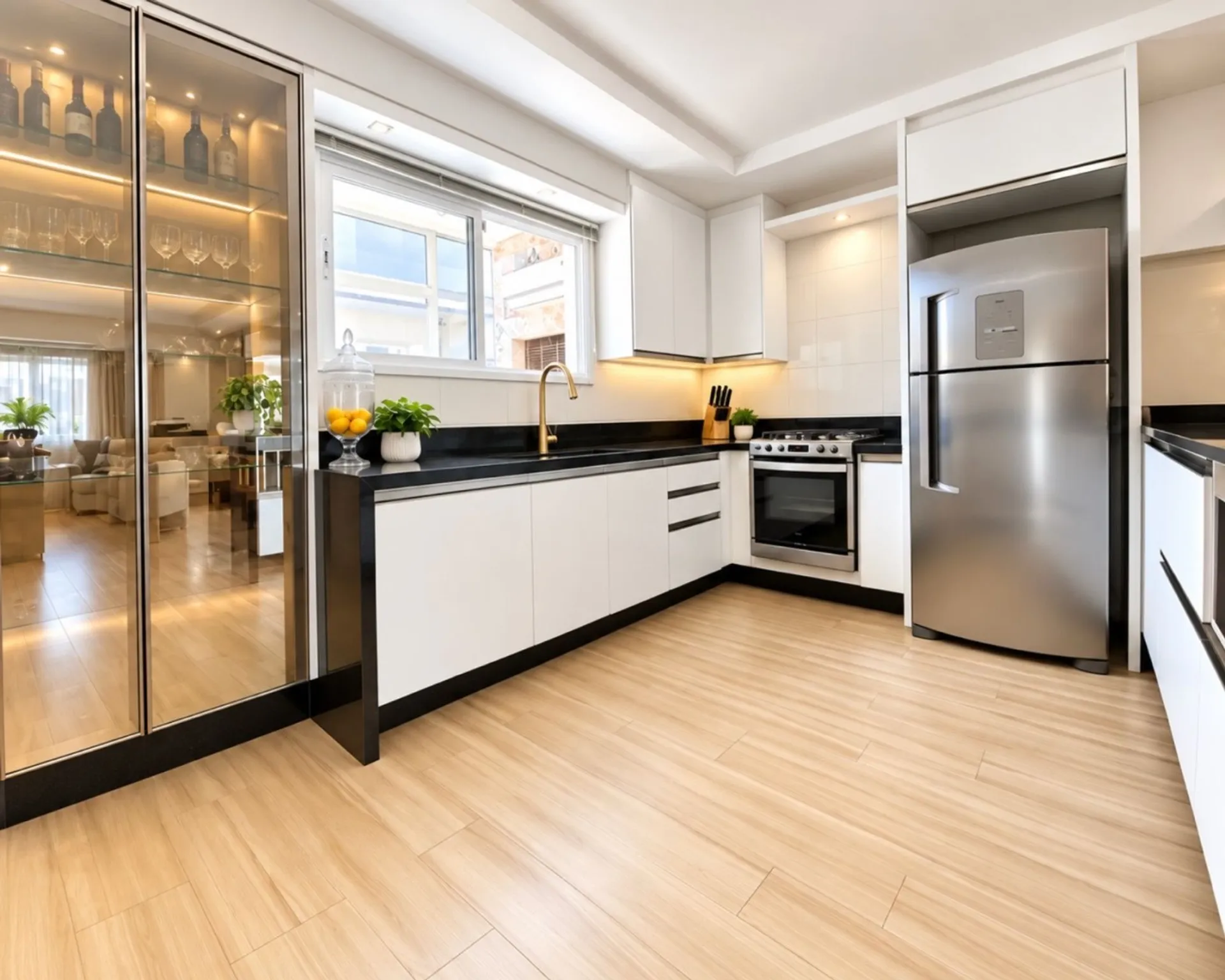 Floor-to-ceiling windows in a 3-bedroom house, 140 m² — photo 19