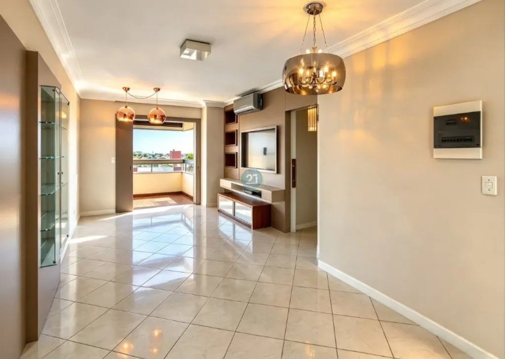 3-bedroom apartment with a grill on the balcony