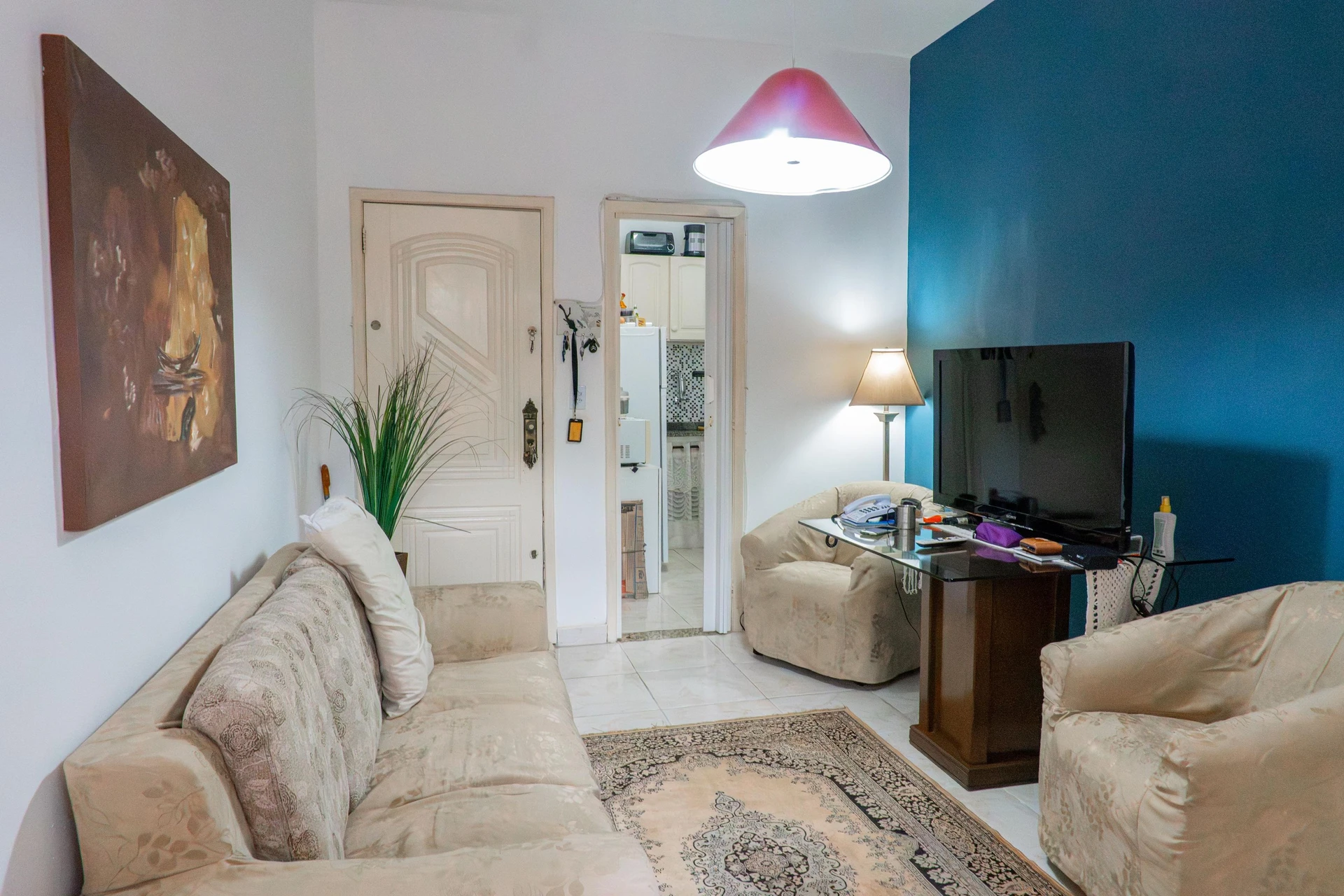 Washing machine in a one-bedroom apartment, 50 m²