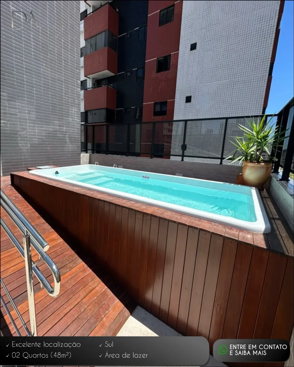 Apartamento de 2 quartos em condomínio com piscina — photo 4