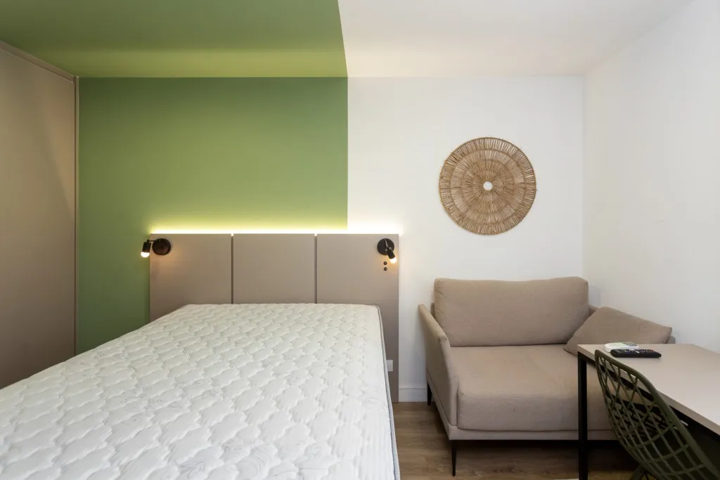 Furnished 1-bedroom apartment, 27 m² with 1 bathroom — photo 9