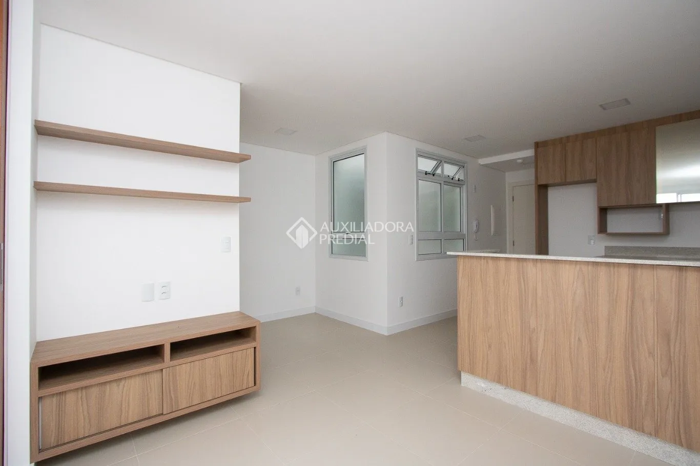 1-bedroom apartment with open-plan kitchen and 58 m²