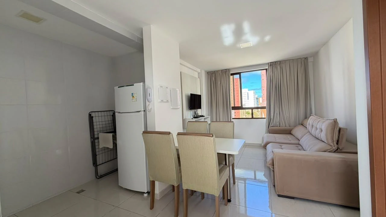 Furnished apartment, 36 m², with a dryer
