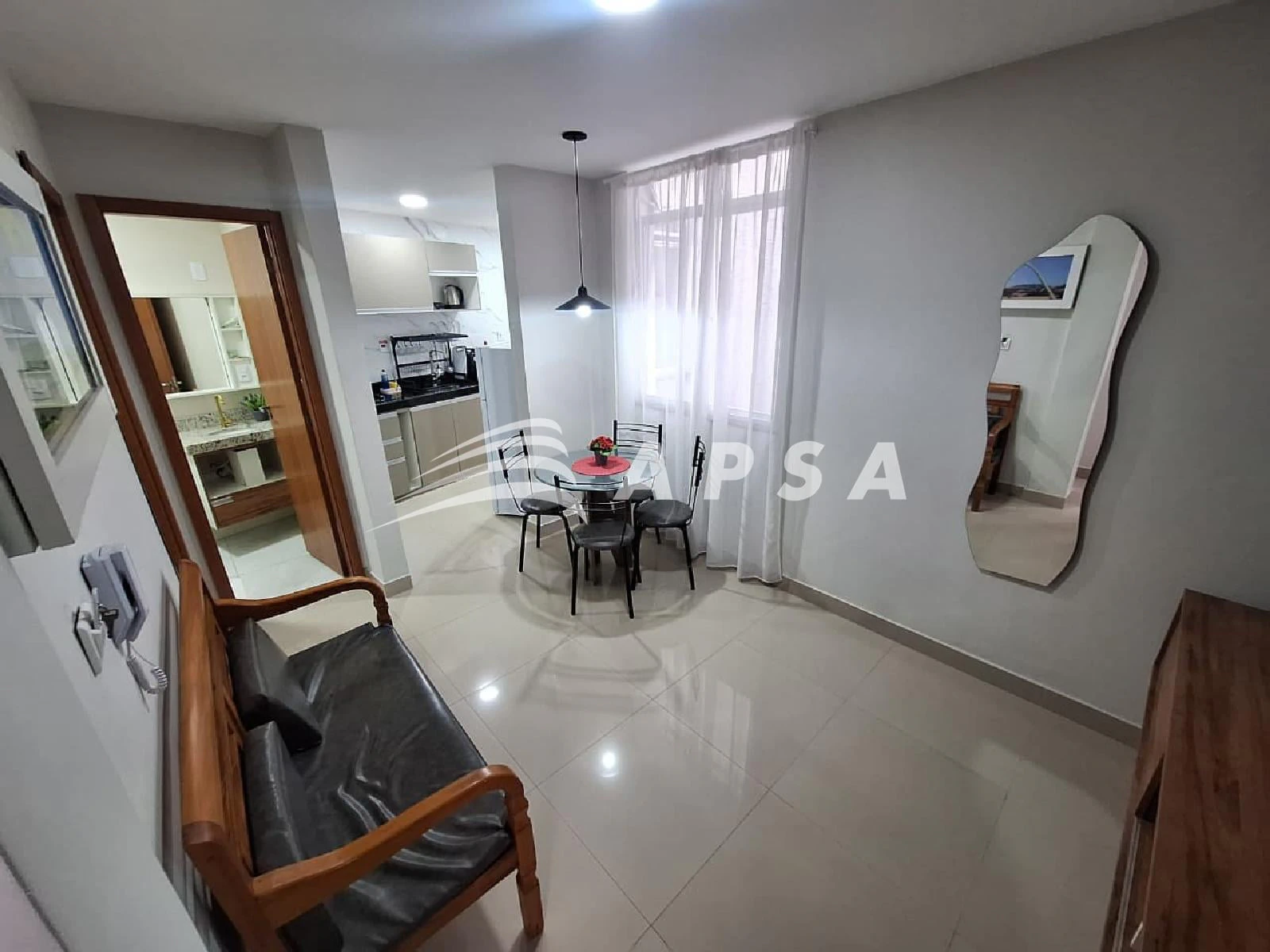 Departamento amueblado de 2 dormitorios y 42 m²