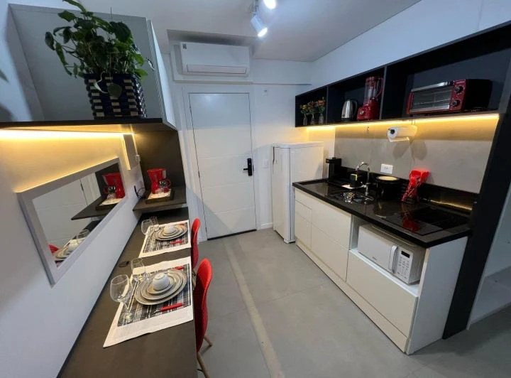 Furnished 1-bedroom apartment with 43 m² and kitchenette — photo 2