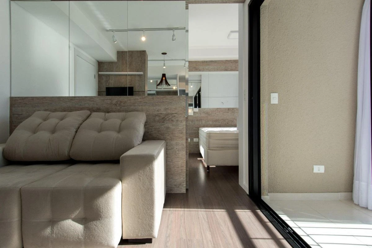 Floor-to-ceiling windows in a one-bedroom apartment, 34 m² — photo 6