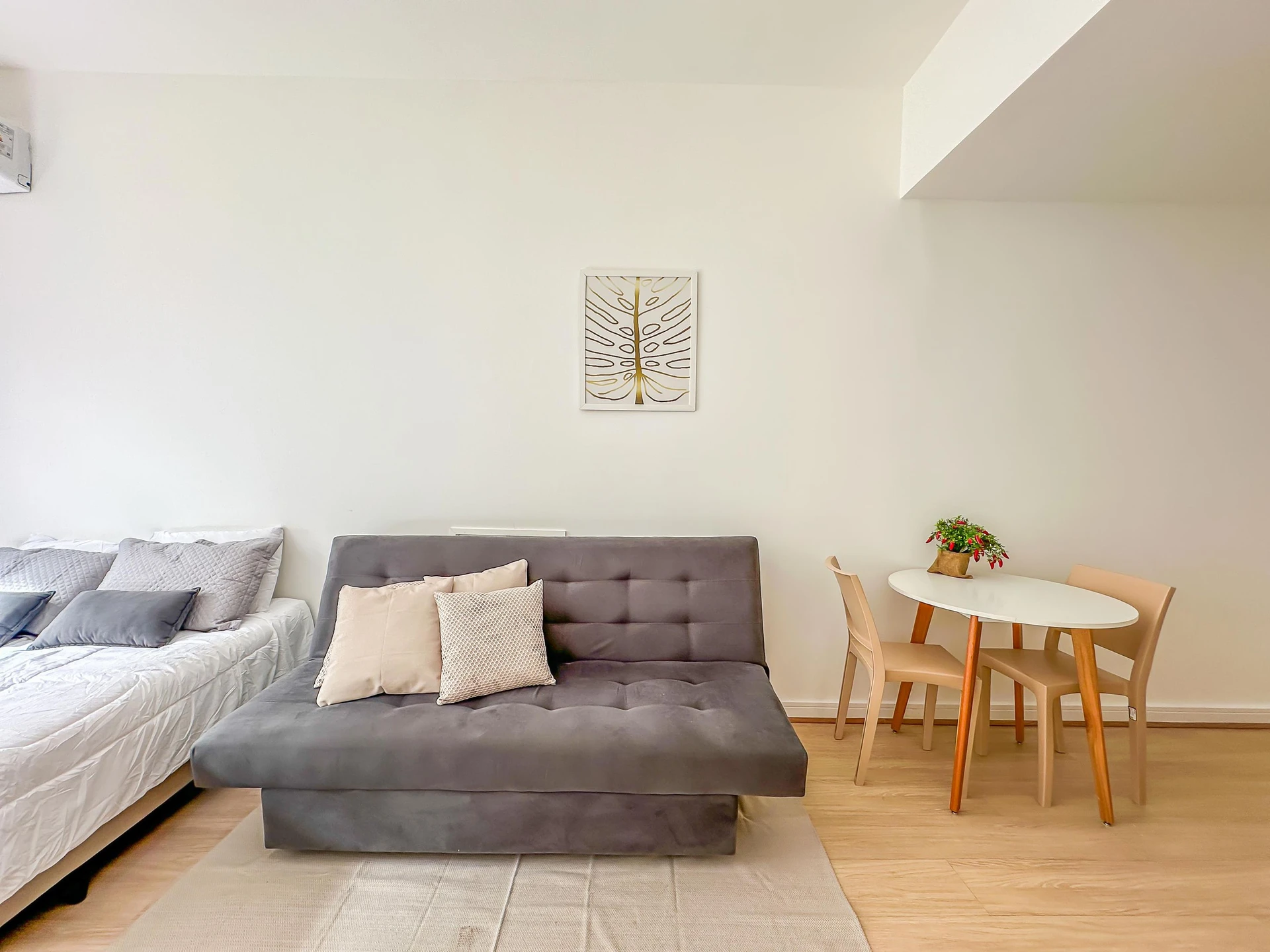 Furnished studio, 30 m², with wood or laminate floors — photo 11