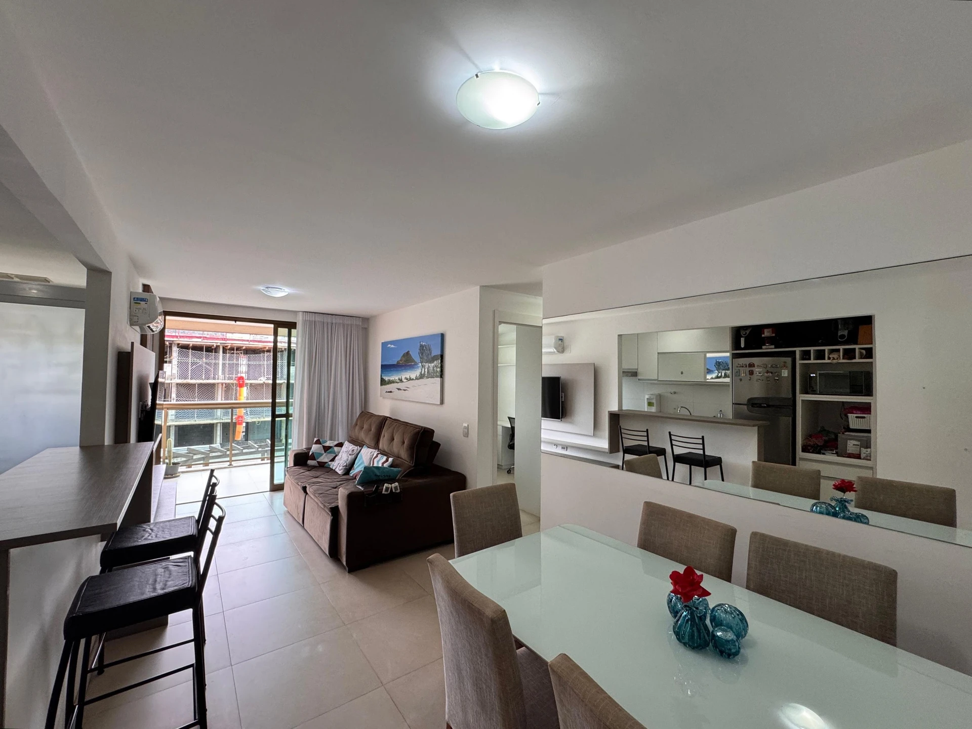 Furnished 2-bedroom apartment with 2 bathrooms