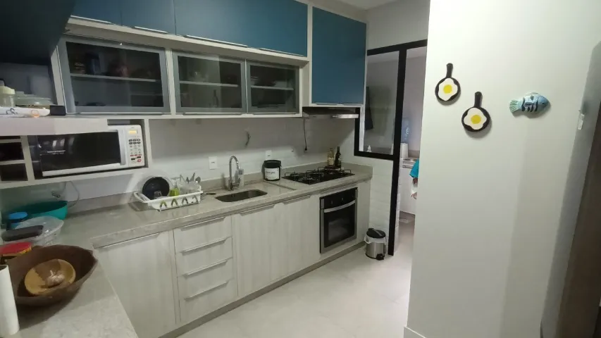 Apartamento mobiliado 3 quartos com cozinha integrada