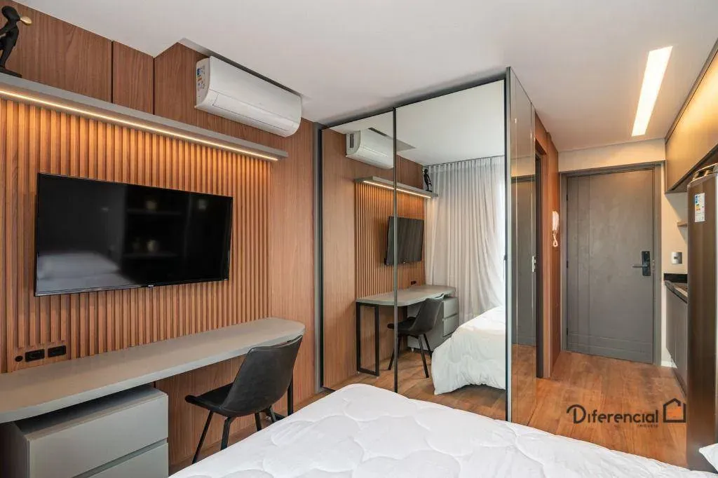 Furnished studio with 1 bedroom and 1 bathroom