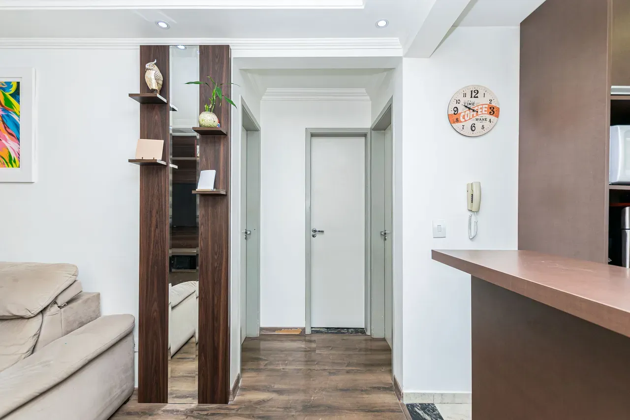 2-bedroom apartment with a washing machine in Curitiba — photo 37