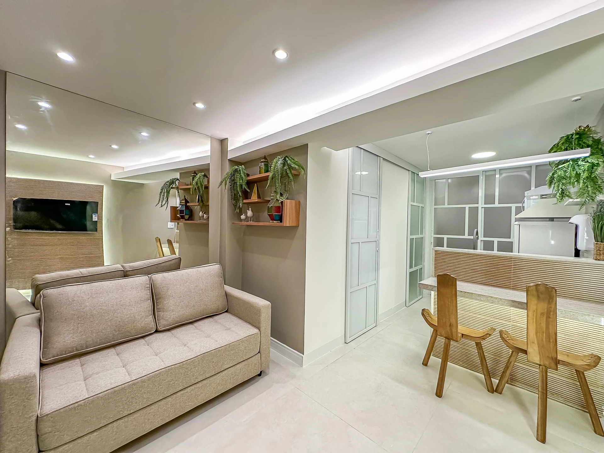 Меблированная квартира с 1 спальней и кухней open-plan — photo 10