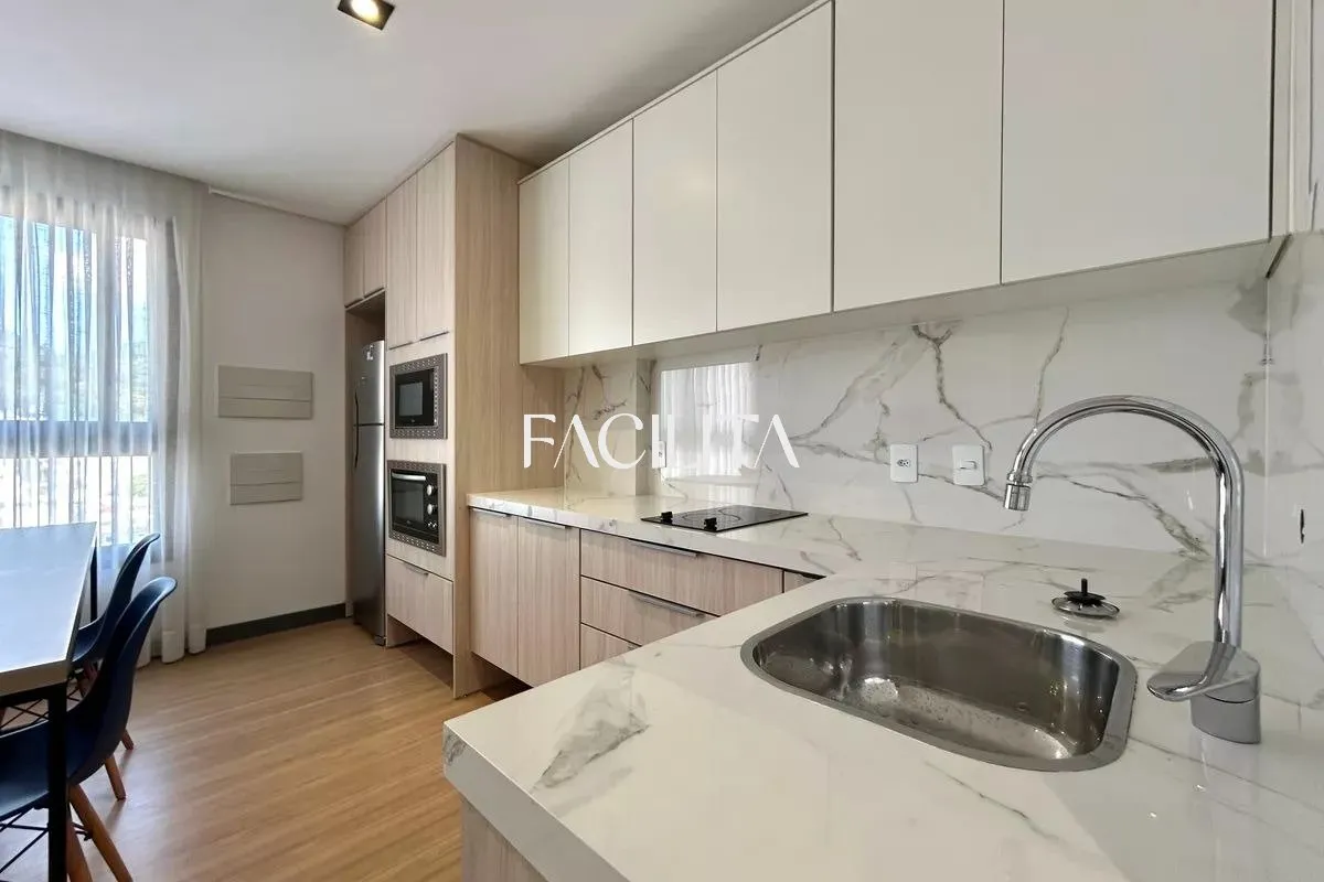 Furnished studio 50 m² with balcony and open-plan kitchen — photo 10