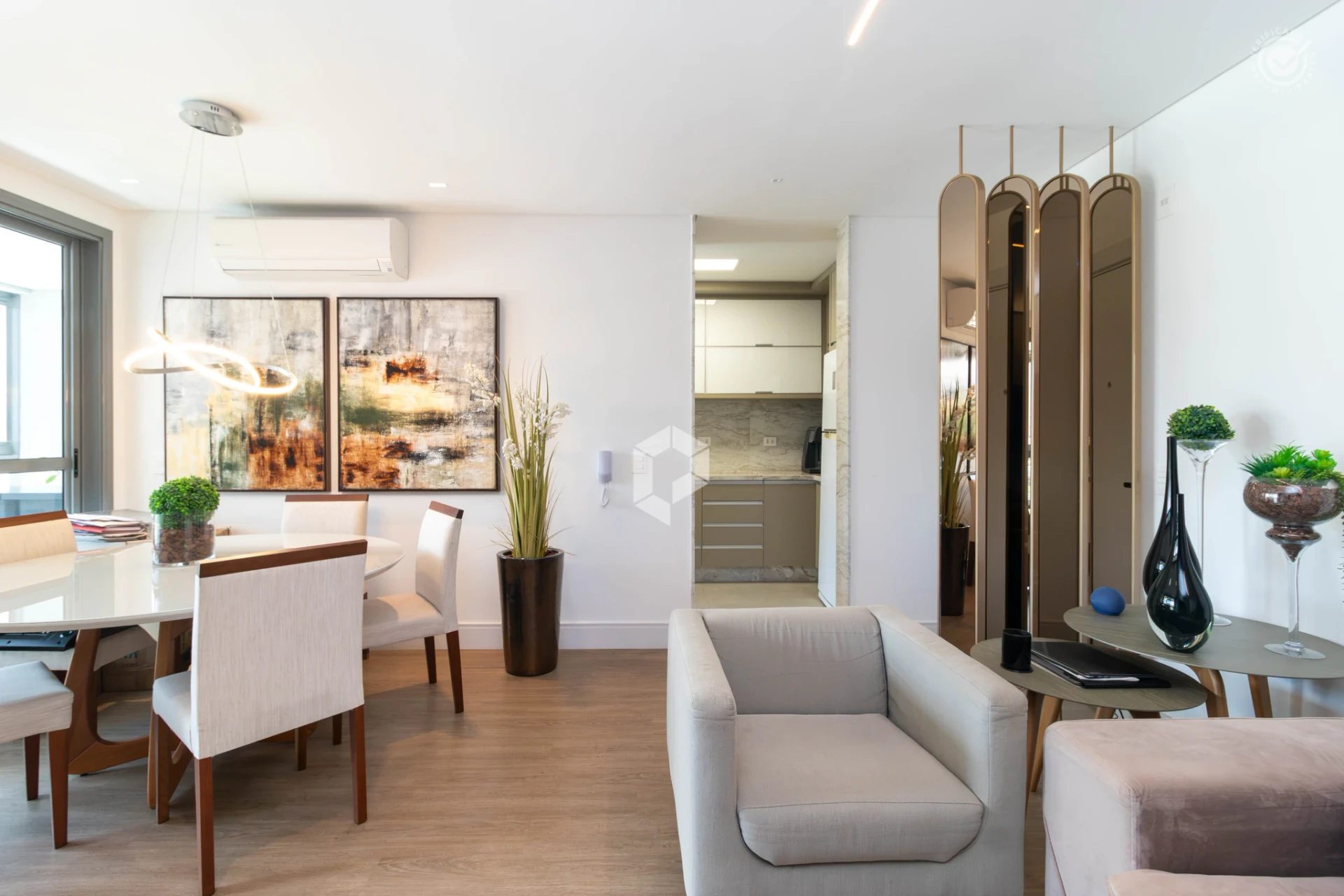 Furnished apartment, 95 m², with a washing machine — photo 16