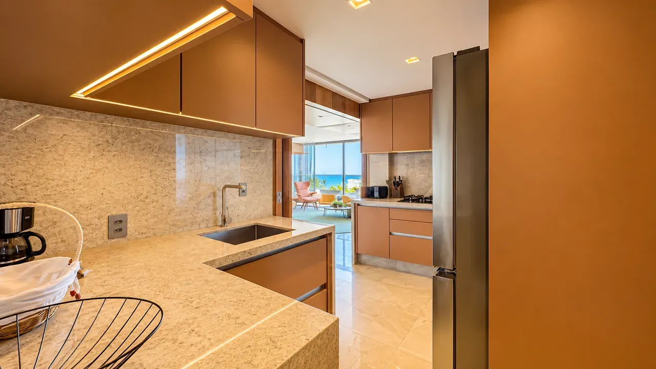 Furnished apartment, 157 m², with floor-to-ceiling windows — photo 11