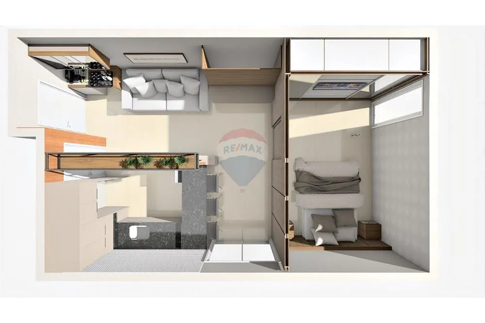 Furnished 93 m² studio on the 2nd floor with terrace — photo 18