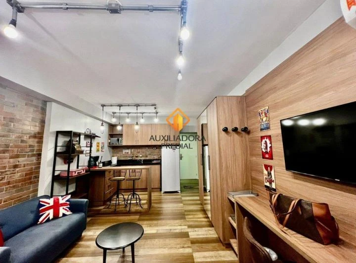 Furnished 31 m² studio with open-plan kitchen — photo 9