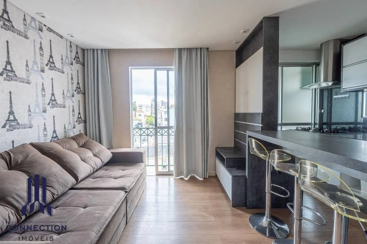 One-bedroom apartment with a washing machine in Curitiba