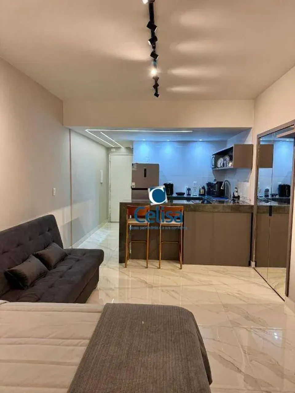 Apartamento amueblado con 1 dormitorio y lavadora — photo 4