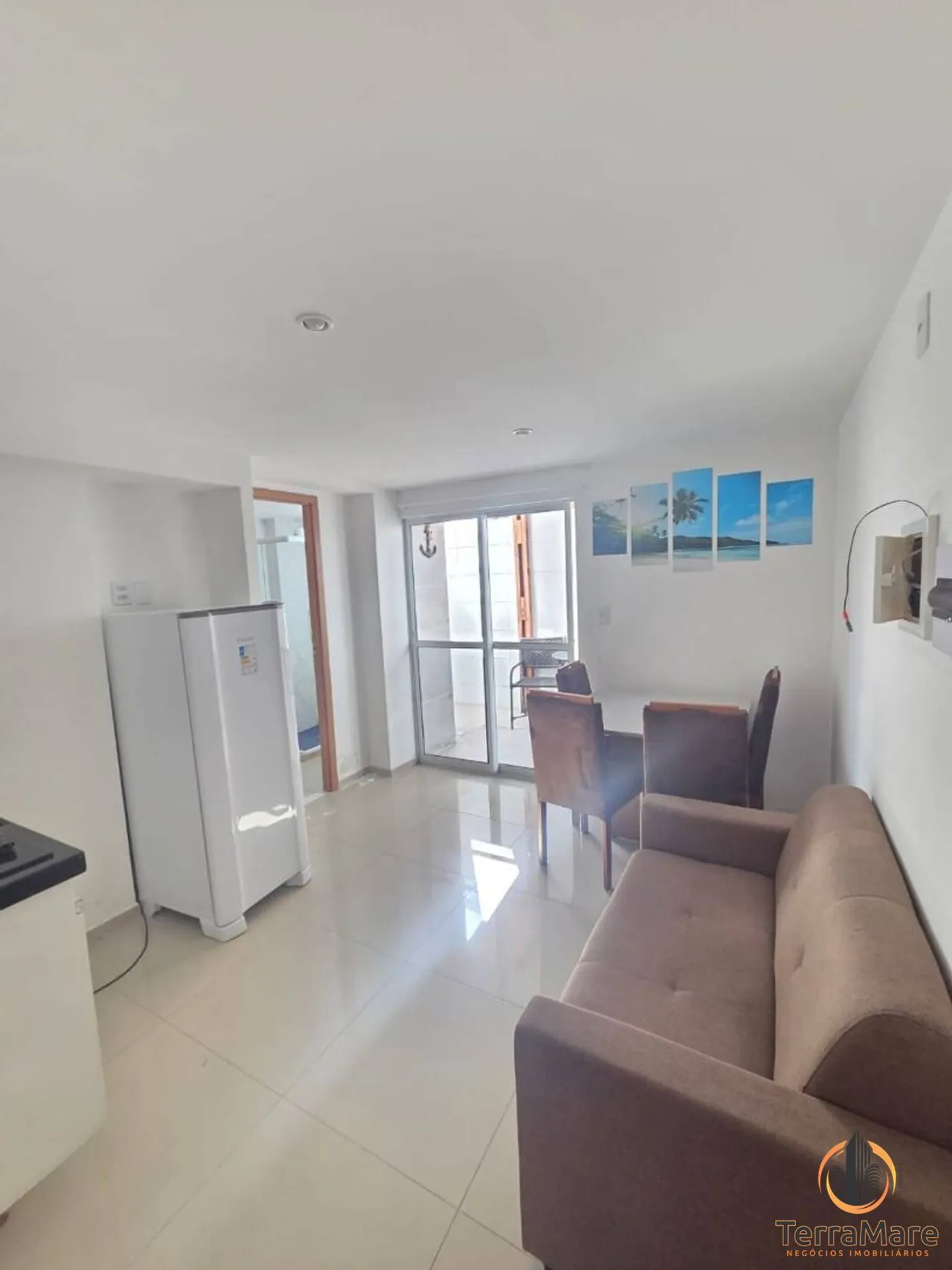 Furnished apartment, 25 m², with a water view