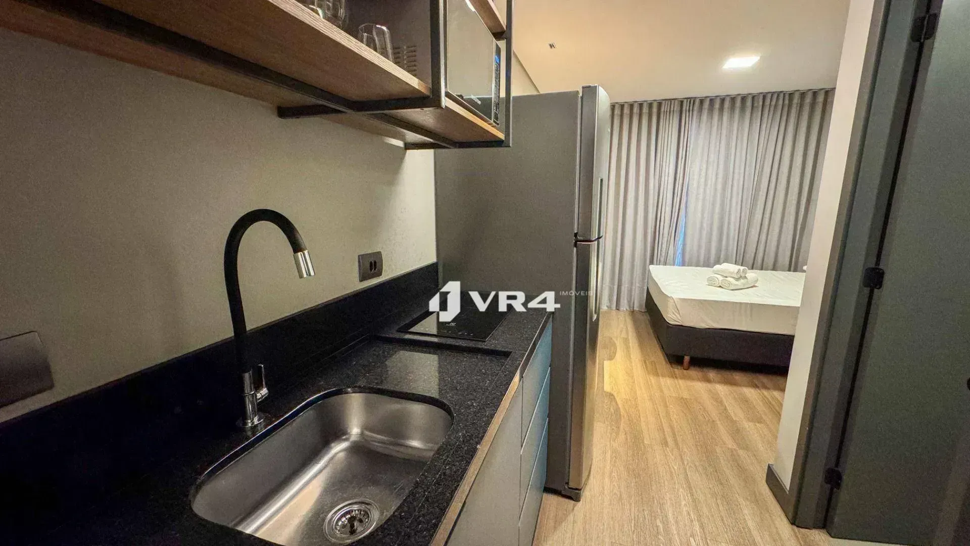 Furnished studio 19 m² with balcony and private BBQ — photo 2