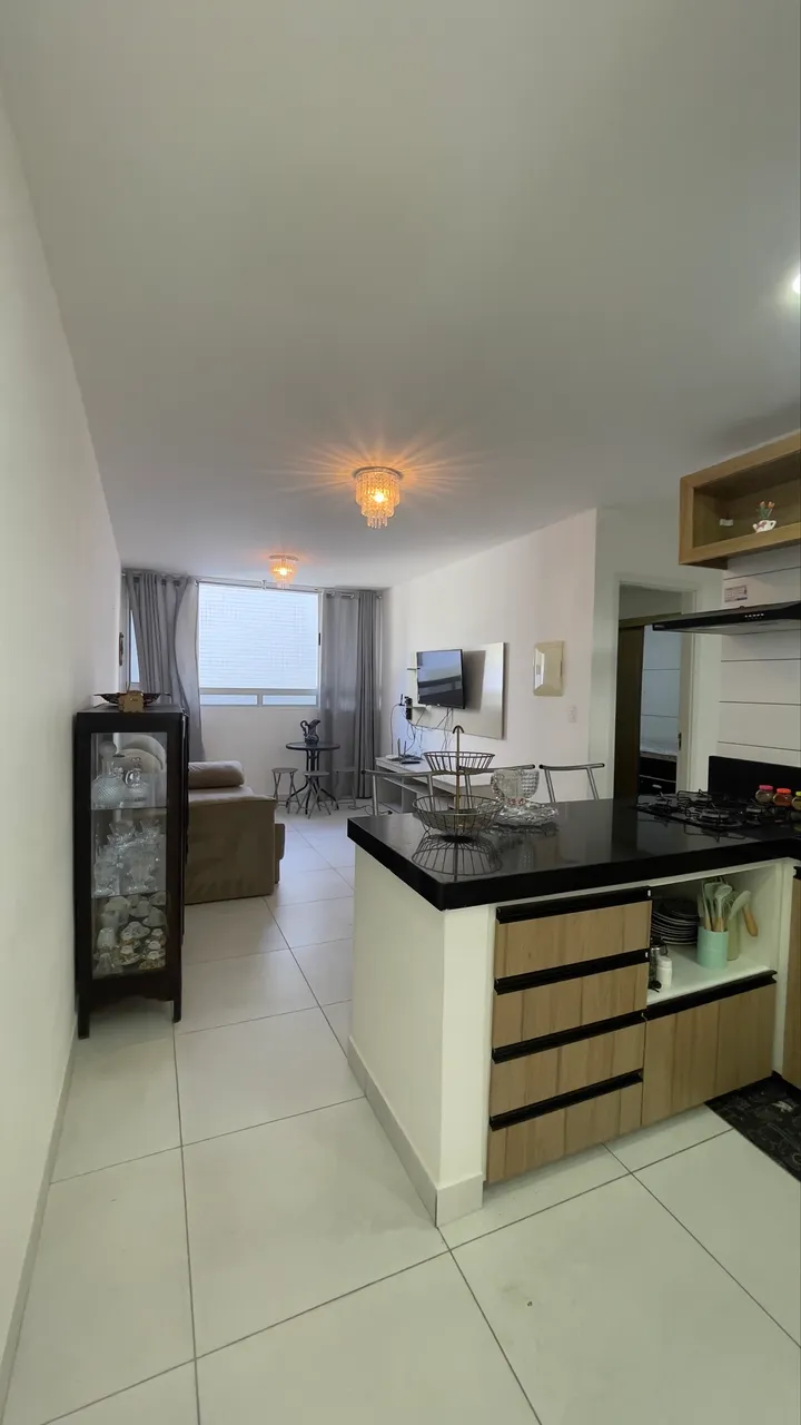 Furnished 2-bedroom apartment with an open gas kitchen