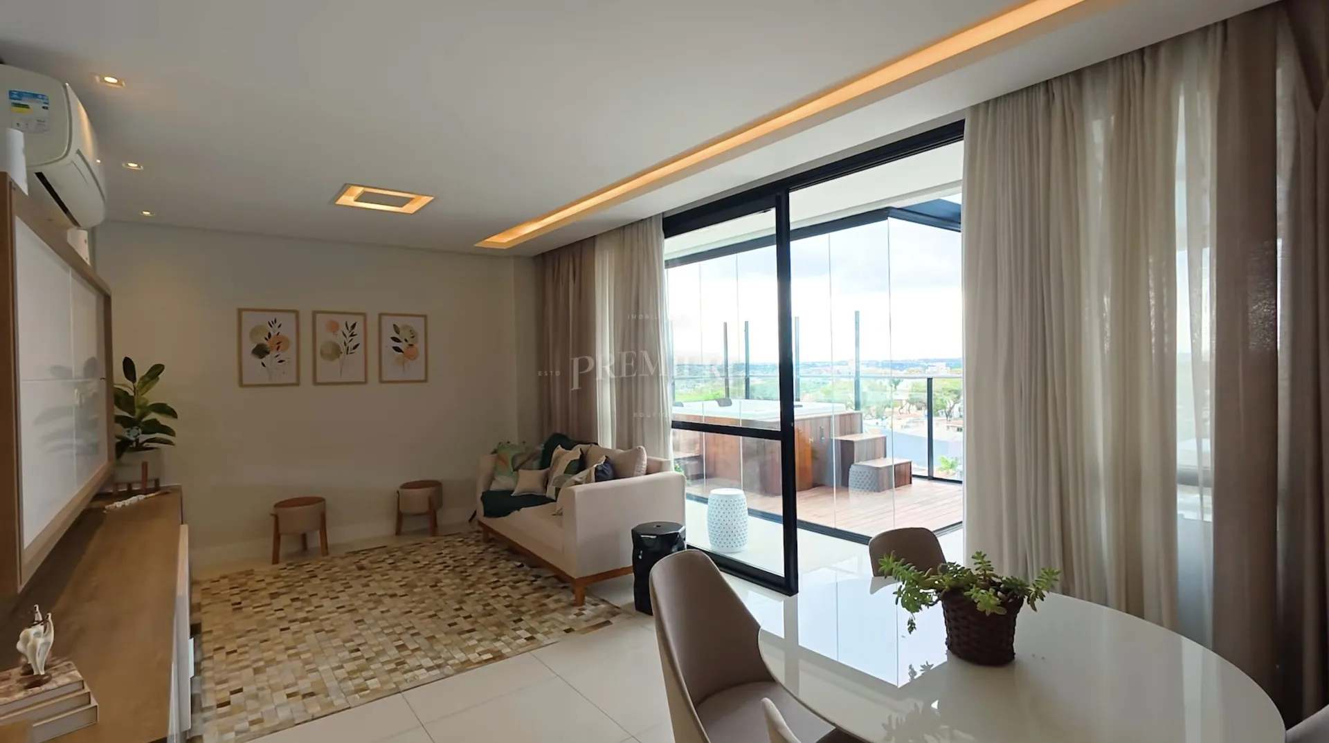 Furnished apartment, 150 m², with floor-to-ceiling windows — photo 6