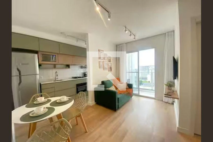 Apartamento amueblado de 2 dormitorios con cocina abierta