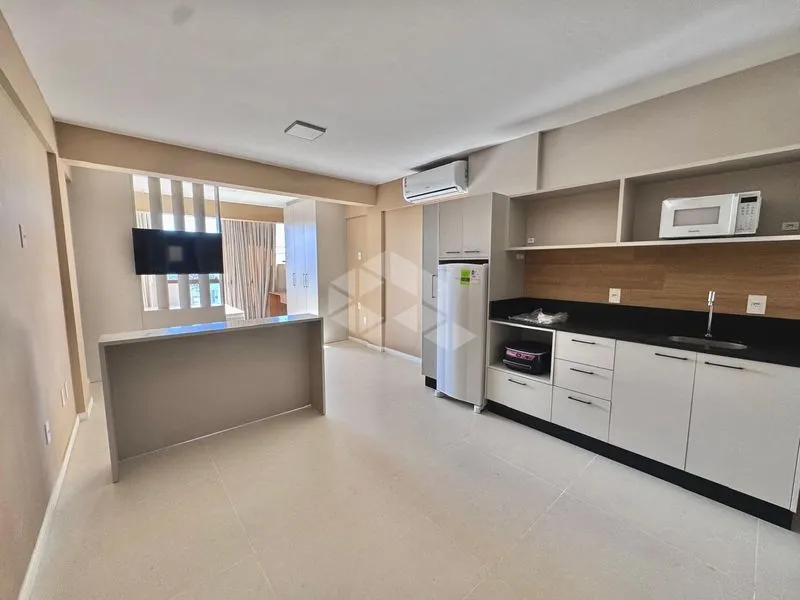 Furnished 1-bedroom apartment with open-plan kitchen