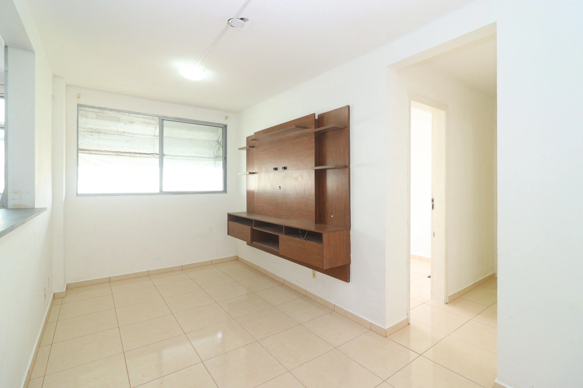 2-bedroom apartment in a building with a gym
