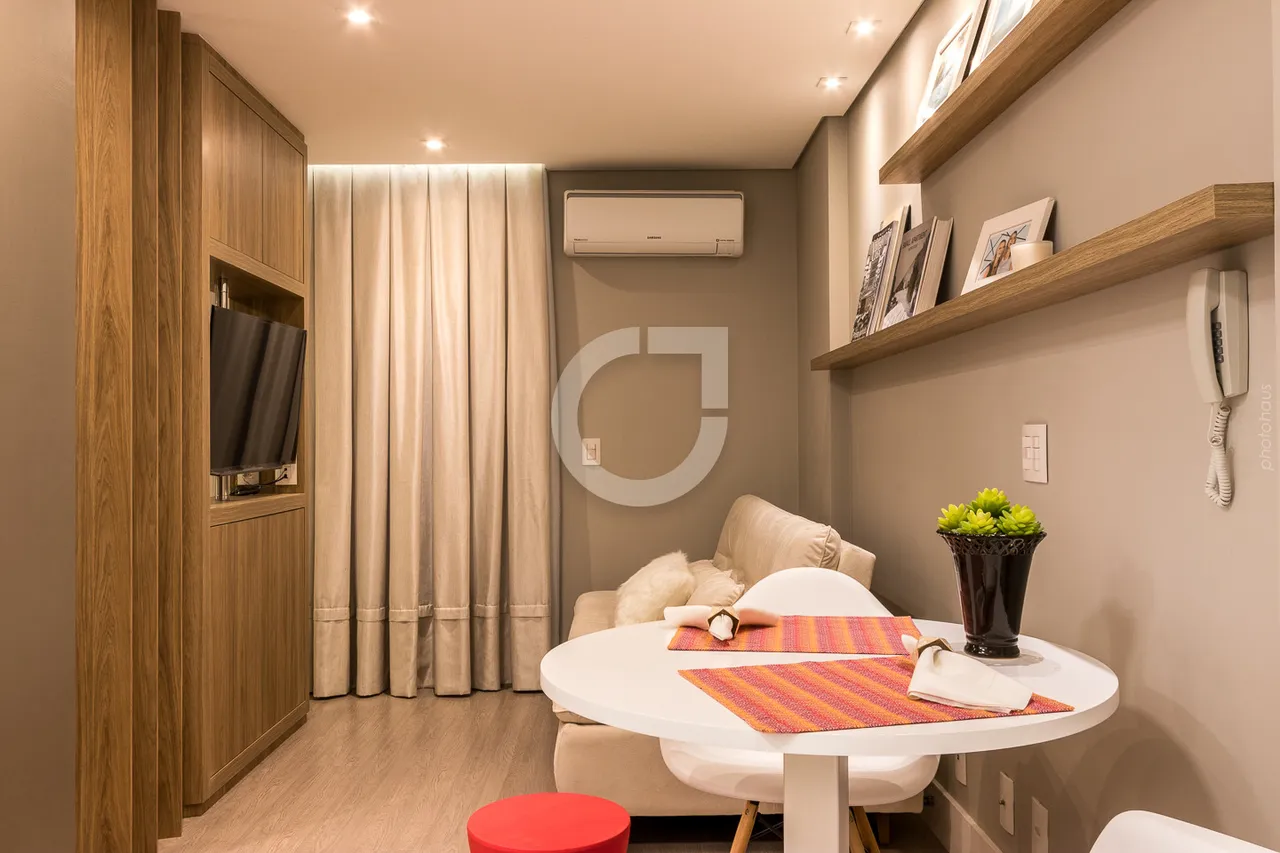 Furnished 1-bedroom apartment with no parking spot