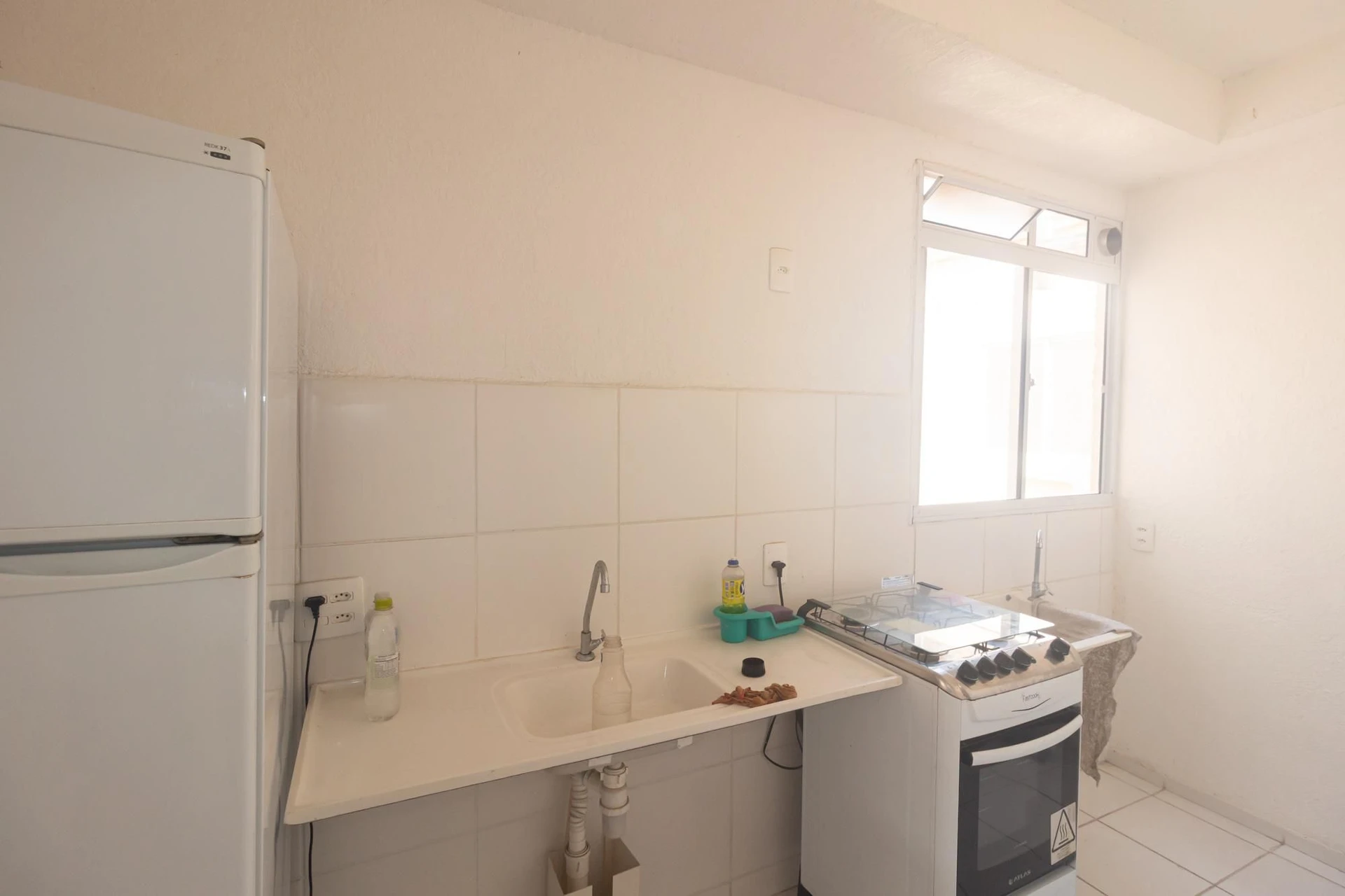 Furnished apartment with 2 bedrooms and an open kitchen