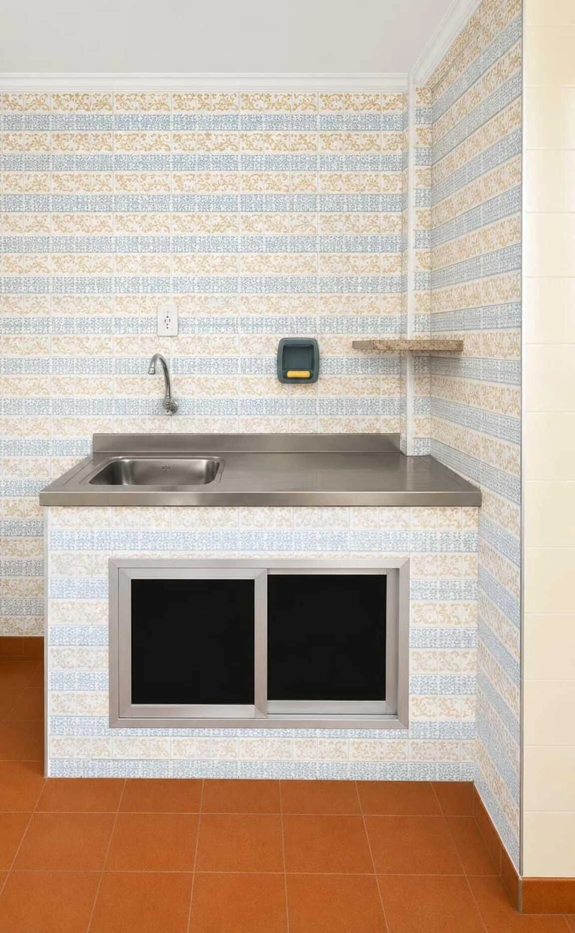 Apartamento com 2 quartos, 1 banheiro e cozinha a gás
