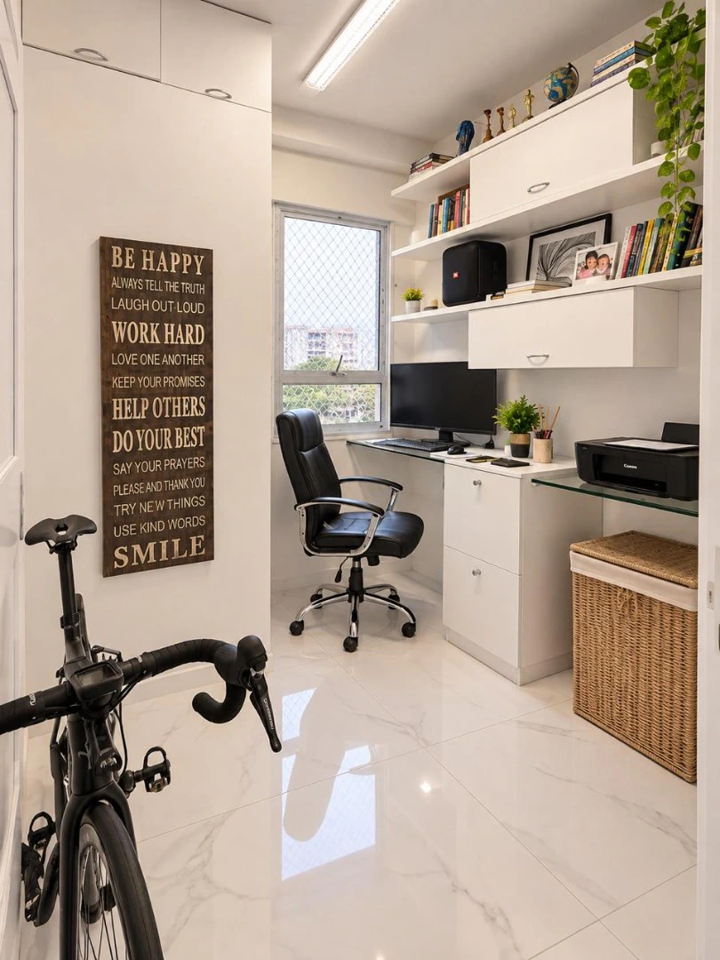Walk-in closet in a 4-bedroom apartment, 115 m² — photo 17