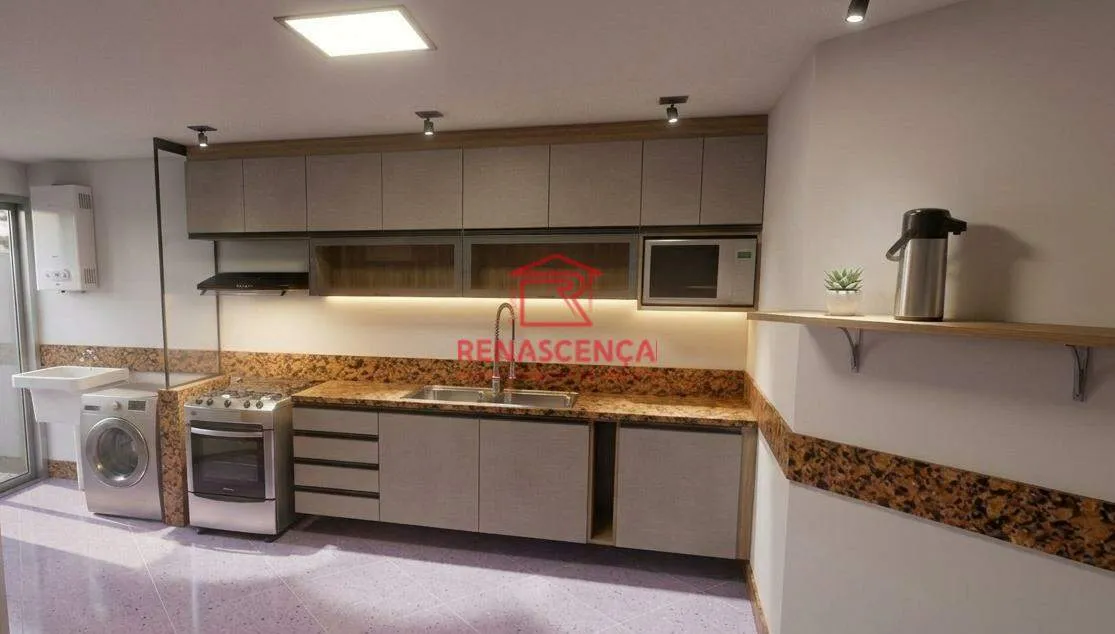 Apartment with 3 bedrooms and a balcony with floor-to-ceiling windows — photo 25