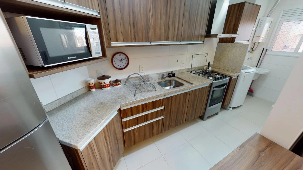 2-bedroom apartment with a washing machine in Curitiba — photo 7